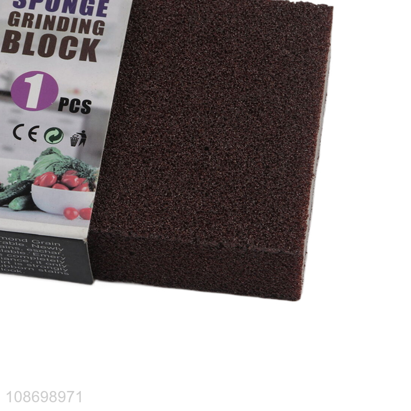 Good price durable emery cleaning sponge pot scrub sponge for kitchen