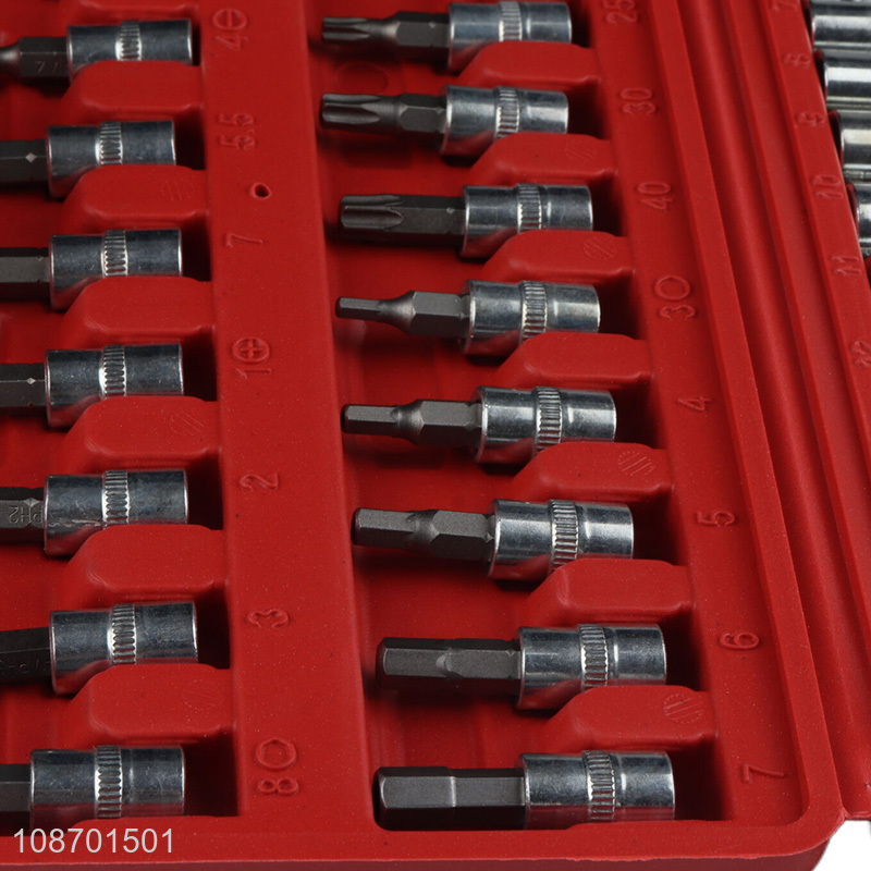 Wholesale 46 pieces socket wrench set with tool box for construction