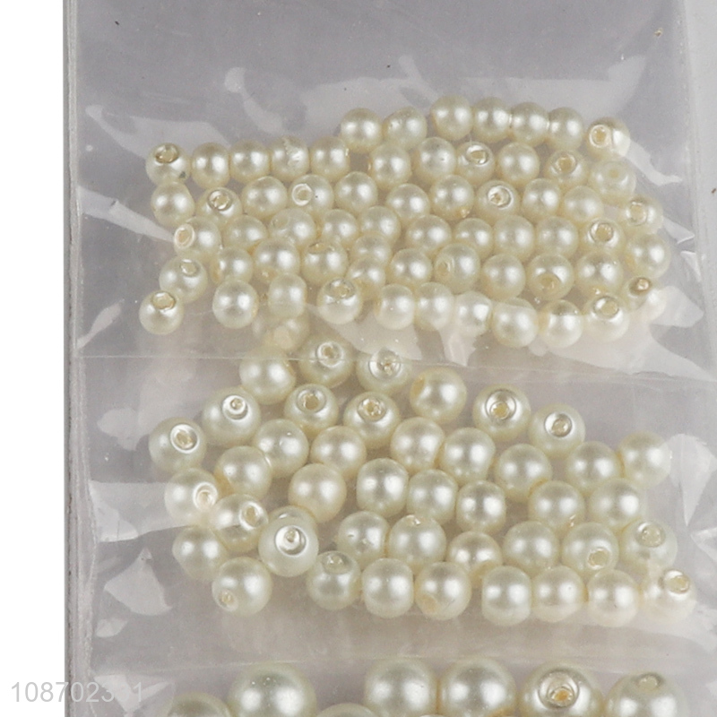 Hot selling round pearl beads DIY craft jewelry bracelet making kit