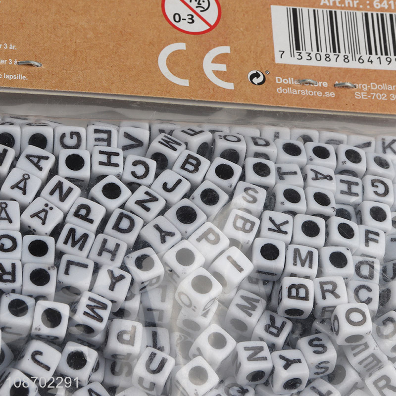 Good quality square letter beads DIY necklace bracelet making kit