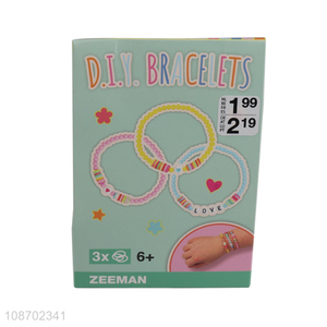 High quality colorful beads DIY bracelet making kit for kids girls