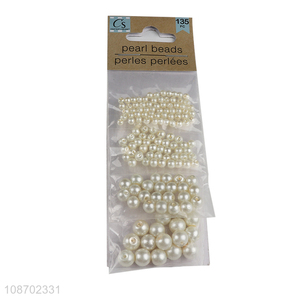 Hot selling round pearl beads DIY craft jewelry bracelet making kit