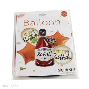 Latest products birthday party decoration foil balloon set for sale