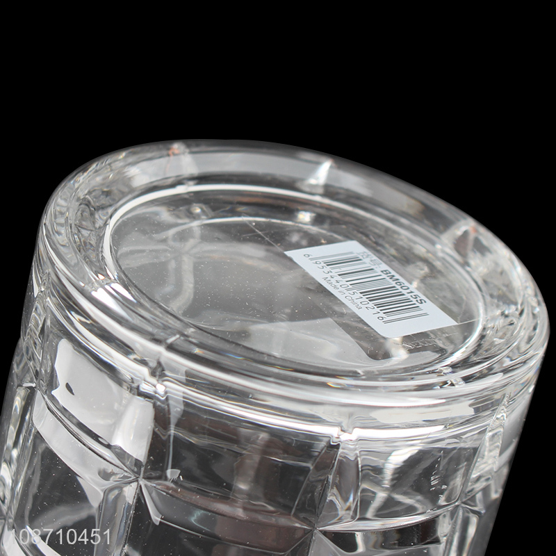 New product 360ml glass tumbler whiskey glasses for bourbon liquor