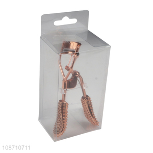 High quality eye beauty metal eyelash curler with non-slip handle