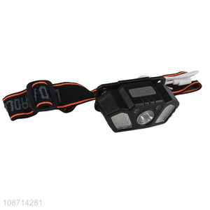 Wholesale 3.7V 4LED White +2LED Red +1XPE Headlight (including 400mah 14500 <em>lithium</em> <em>battery</em>)