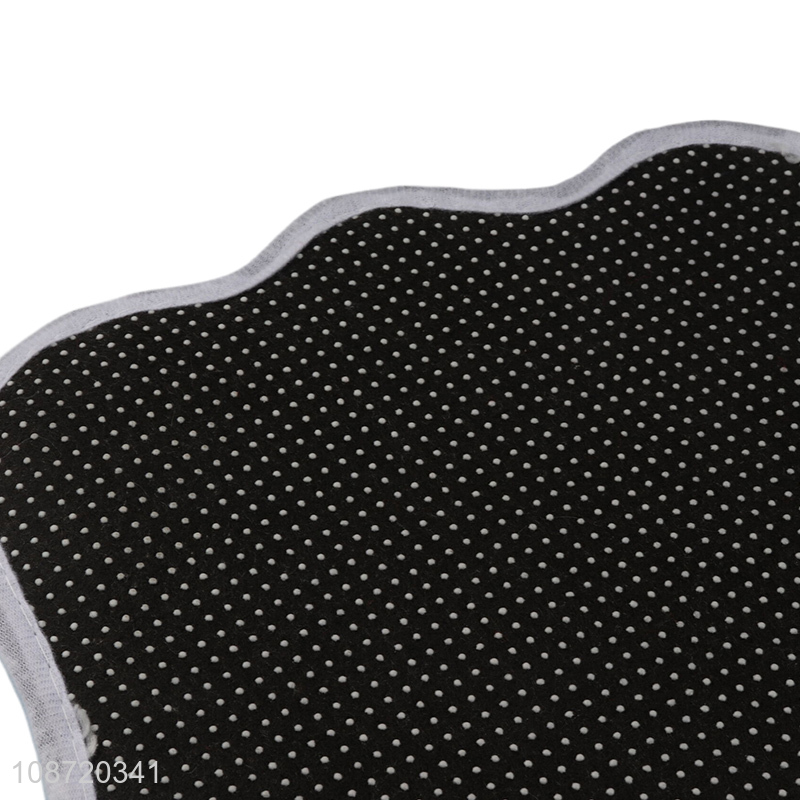 New arrival anti-slip bathroom mat feet shape water absorbent bath mat