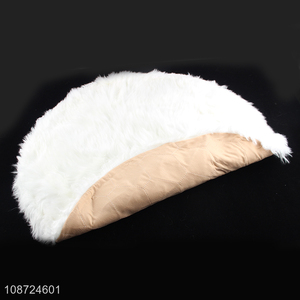 New product round anti-slip fluffy floor mat faux fur floor <em>carpet</em> rugs