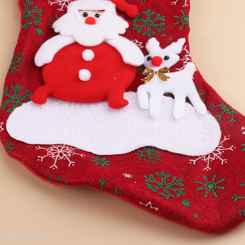 Best selling hanging christmas stocking gifts bag for christmas decoration