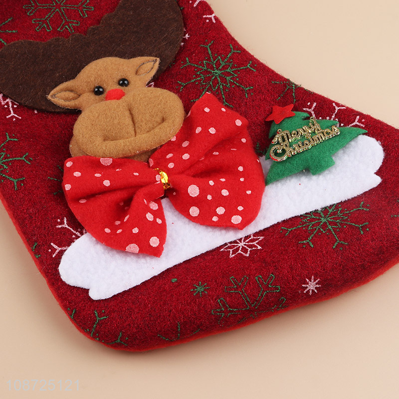 China wholesale xmas tree decoration christmas stocking candy bag