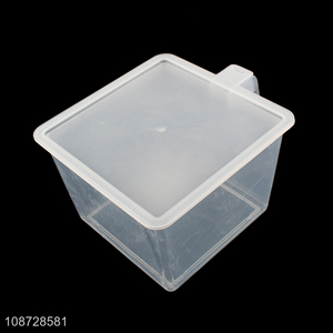 New product plastic refrigerator food storage container bins with handle