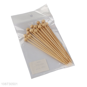 High quality 20pcs bamboo disposable fruits sticks food sticks for sale