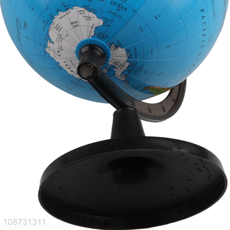 Good quality rotatable desktop world globe with stand for kids learning