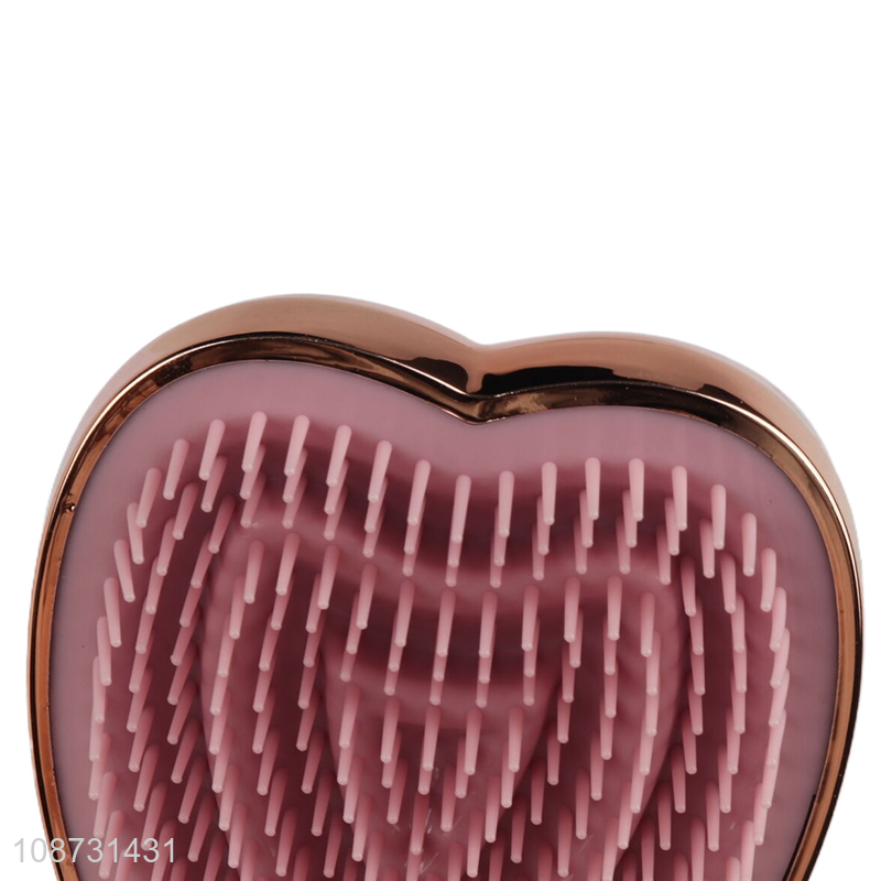 Good quality heart shape detangling comb wet and dry use hair brush