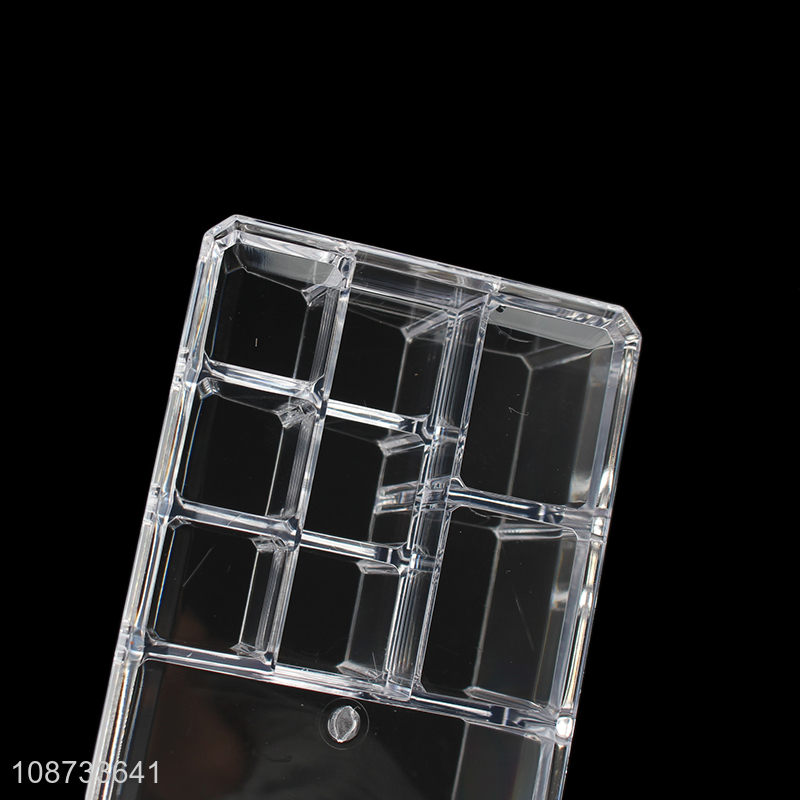 Low price clear cosmetic makeup storage box desktop display holder for sale