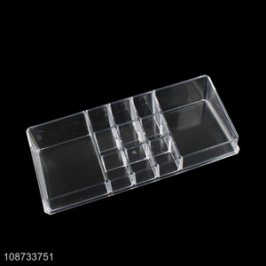 Good price plastic desktop makeup cosmetic organizer clear storage box for sale