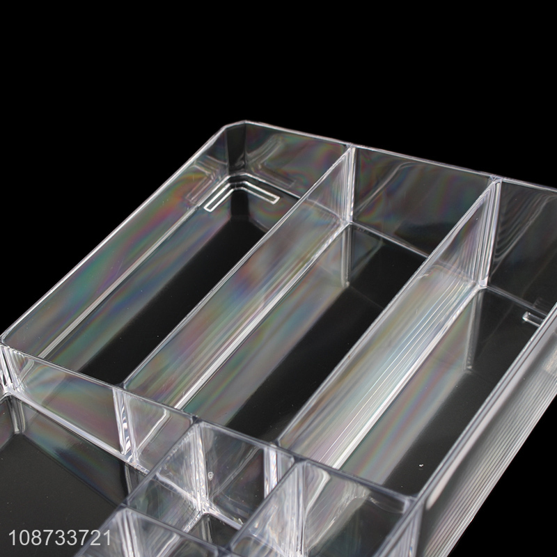 China factory clear plastic makeup cosmetic display stand storage box for sale