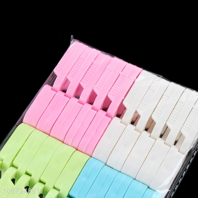 Hot selling 20 pieces plastic clothespins drying line pegs set