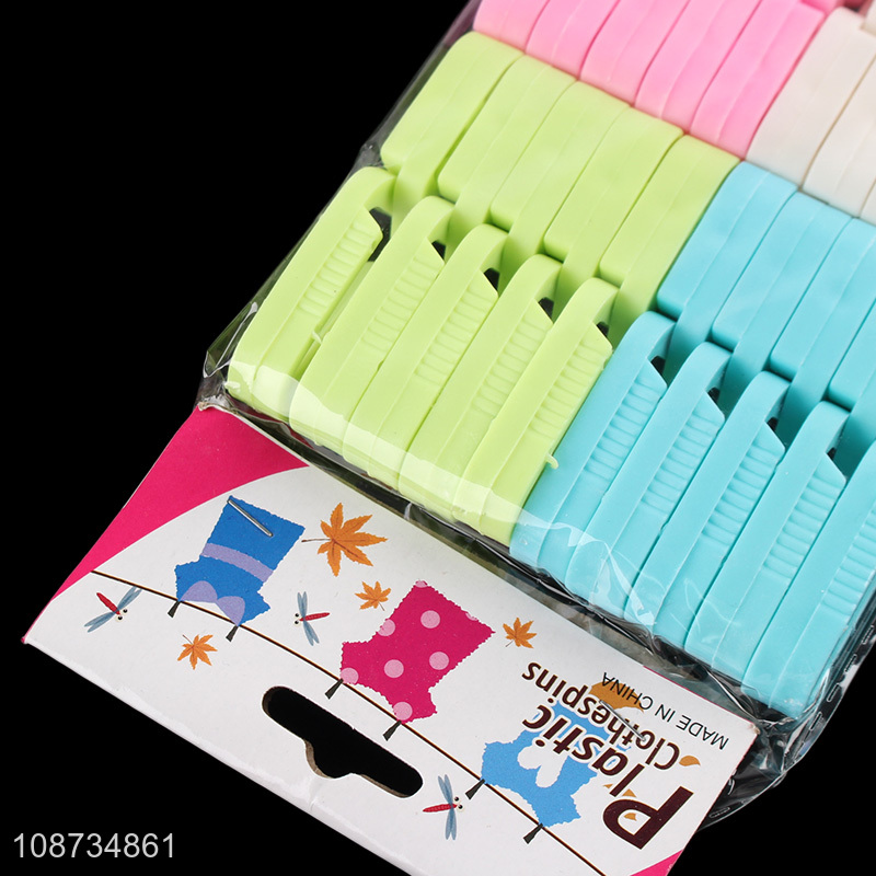 Hot selling 20 pieces plastic clothespins drying line pegs set