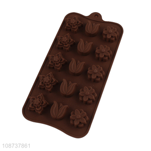 Top quality silicone non-stick chocolate mold candy mould for sale