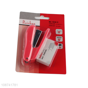 Low price school office supplies mini stapler set for sale