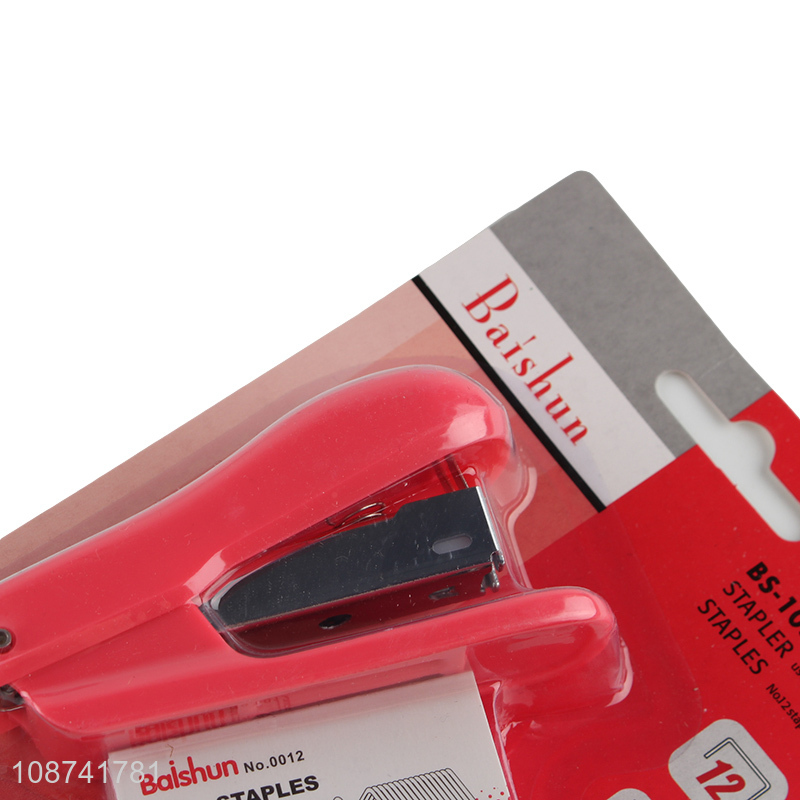 Low price school office supplies mini stapler set for sale