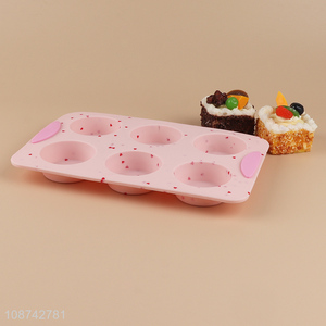 New design round silicone non-stick cake baking pan cake mould for sale