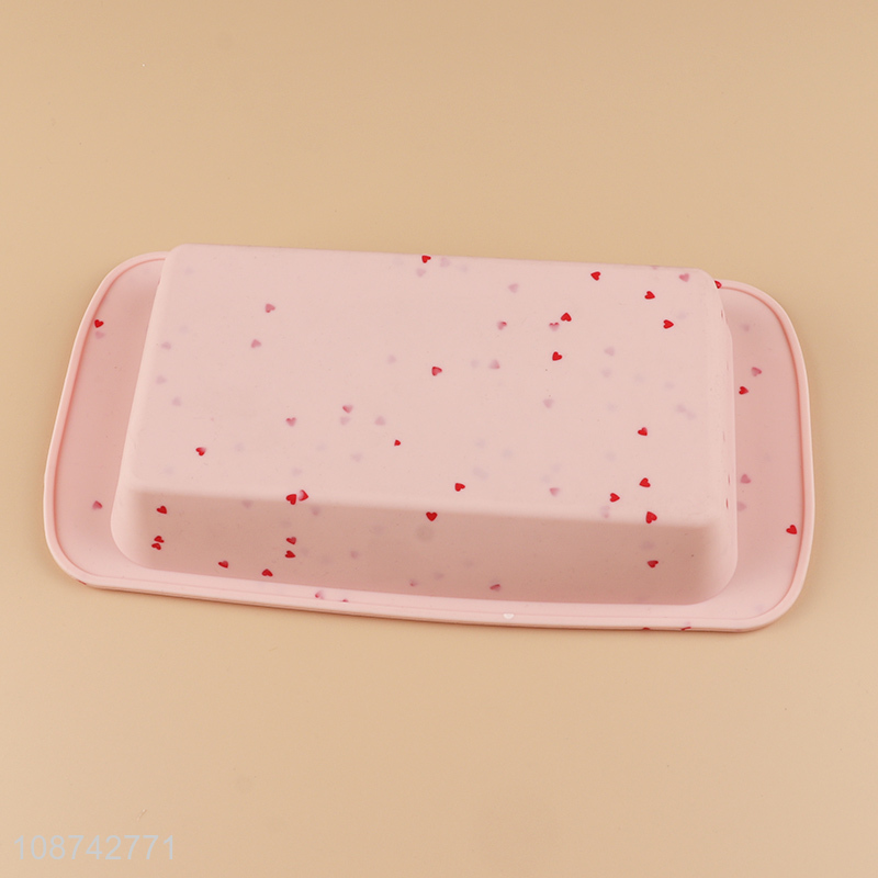 Yiwu market rectangle non-stick silicone cake baking pan cake mould for sale