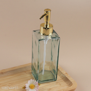 Top quality clear bathroom accessories liquid soap dispenser bottle hand pump bottle