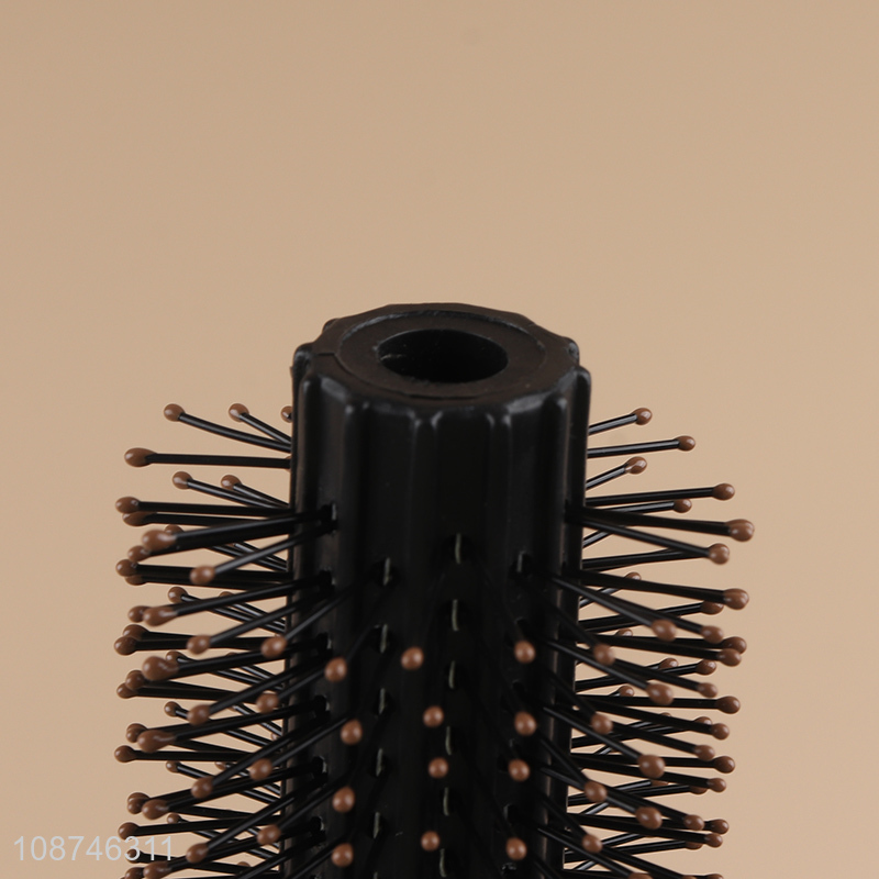 China supplier professional black hair comb hair brush with plastic handle