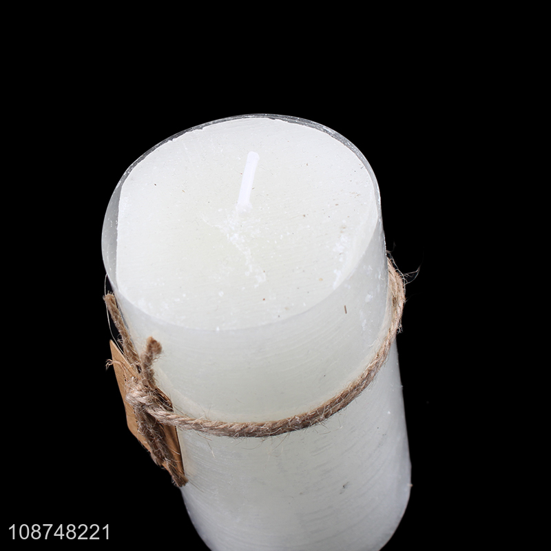 Good quality portable pillar scented candle fragrance candle wholesale