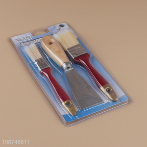 Online wholesale durable paint brush and putty knife scraper set