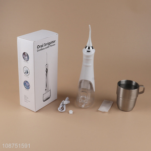 Hot selling oral irrigator cordless water dental flosser wholesale