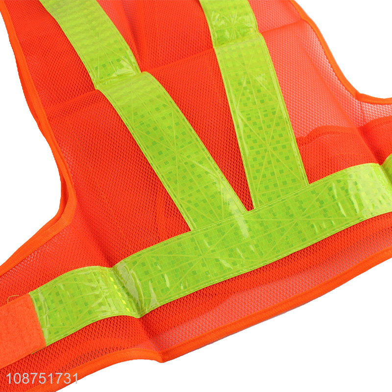 Wholesale custom logo breathable construction road safety vest reflective vest