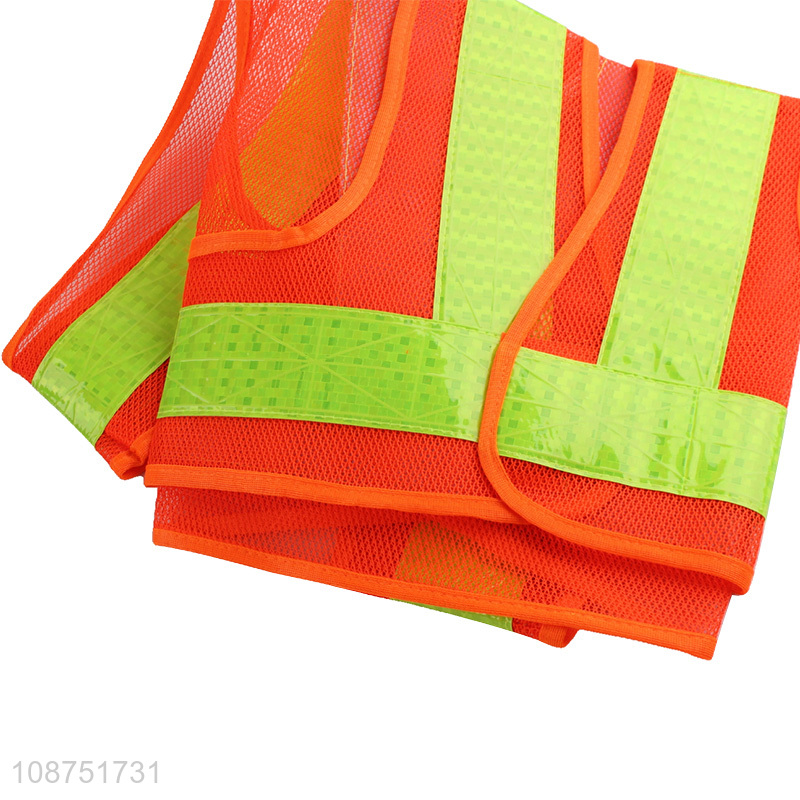 Wholesale custom logo breathable construction road safety vest reflective vest