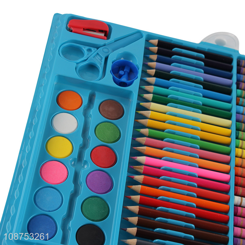 Hot selling 150 pieces art set with markers, wax crayons, oil pastels etc