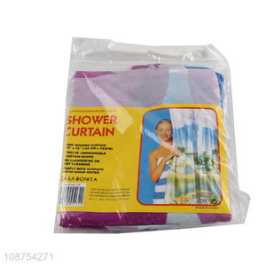 China product waterproof plastic <em>shower</em> <em>curtain</em> set with 8 grommets