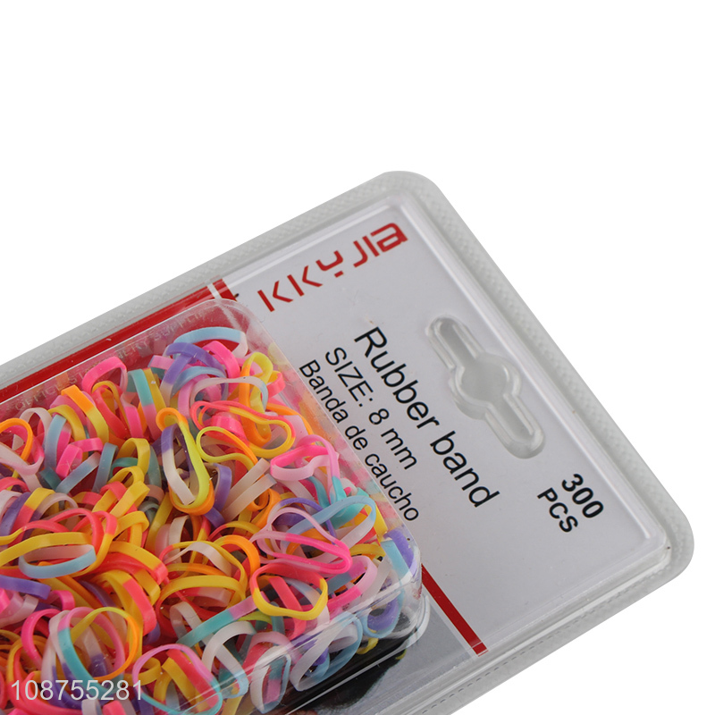 Good price 300pcs colored rubber band children hair ring