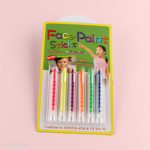 Good price children 6colors face paint sticks for sale