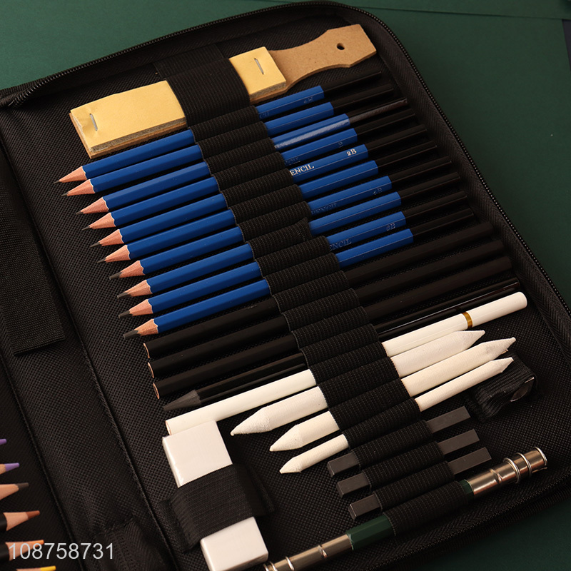 Wholesale 50 Pieces Sketching Pencils Colored Pencils Kit for Artisit