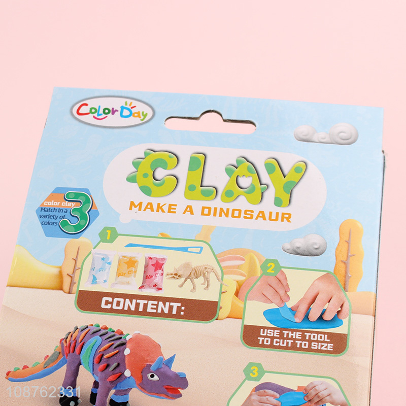 Good quality non-toxic ultra light modeling clay dinosaur craft kit