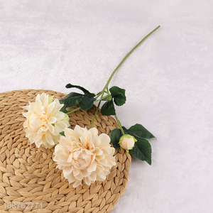 Wholesale 3 heads <em>flower</em> <em>artificial</em> <em>flower</em> lifelike <em>flower</em> for office decor