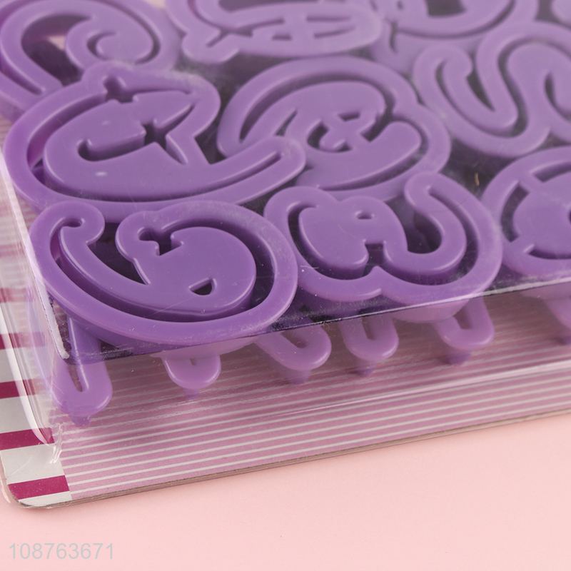 Top selling 26pcs alphabet style cookies mould wholesale