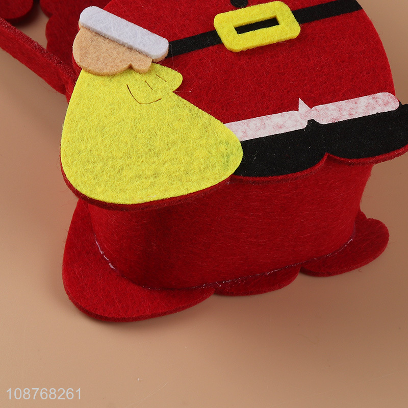 Top quality felt cloth christmas basket