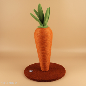 High quality carrot shape sisal hemp cat scratching pad