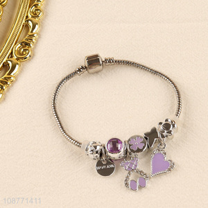 Popular product charm bead brecelet for girls