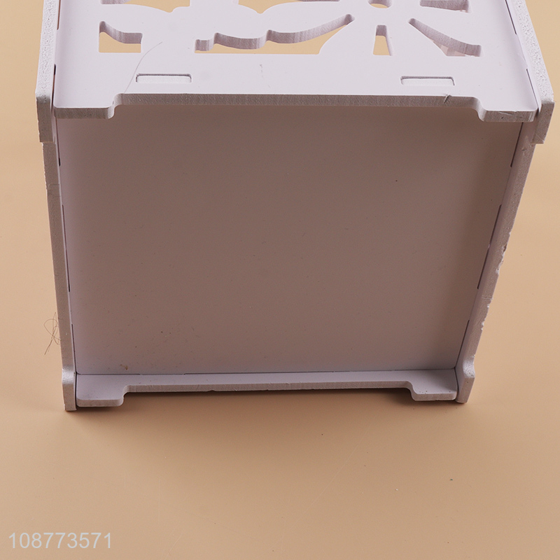 Top sale square plastic hollow storage basket