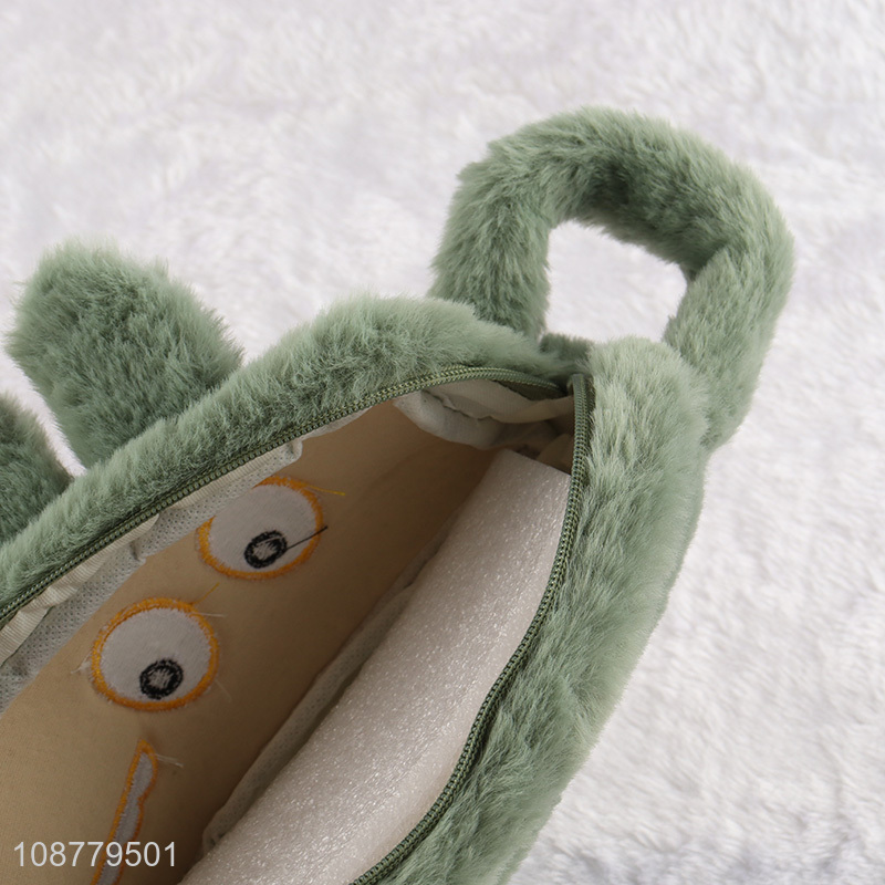 Good quality cute plush crocodile pencil pouch