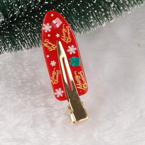 Hot selling cute Christmas no bend hair clips