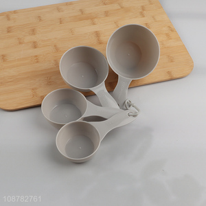 Wholesale 4pcs food grade plastic measuring spoon set